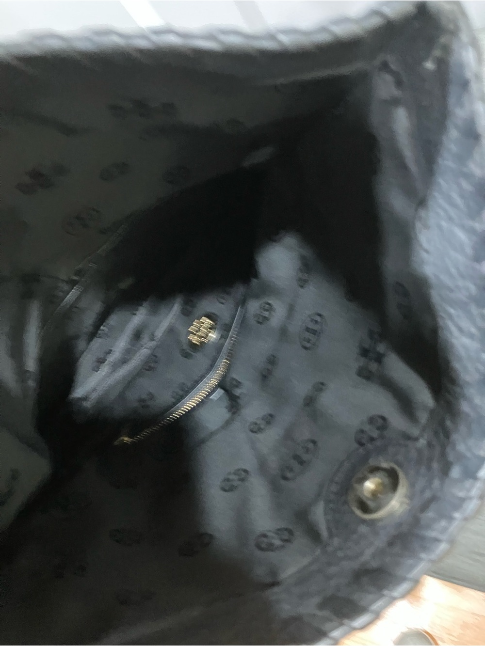 Tory Burch Black Leather Crossbody Fold-Over Bag - Picture 6 of 8